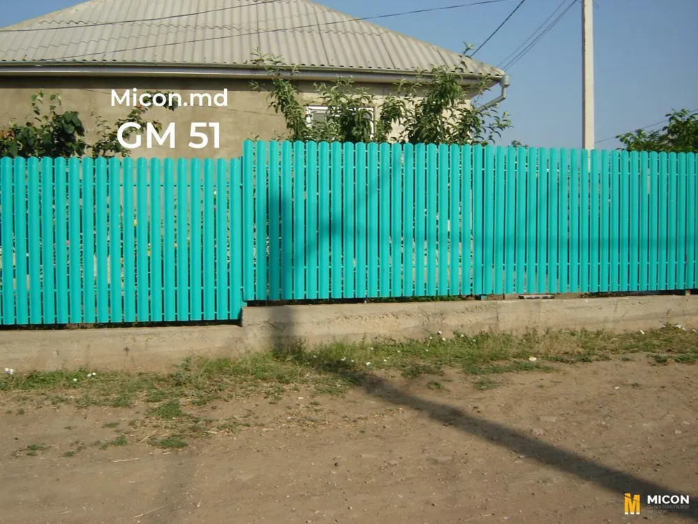 Garduri din ștachetă metalică · GM 51