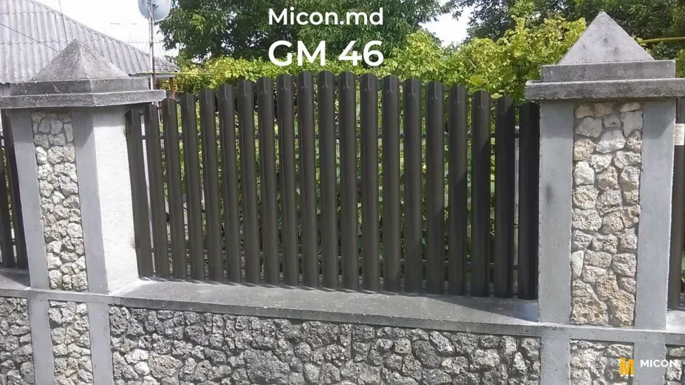 Garduri din ștachetă metalică · GM 46