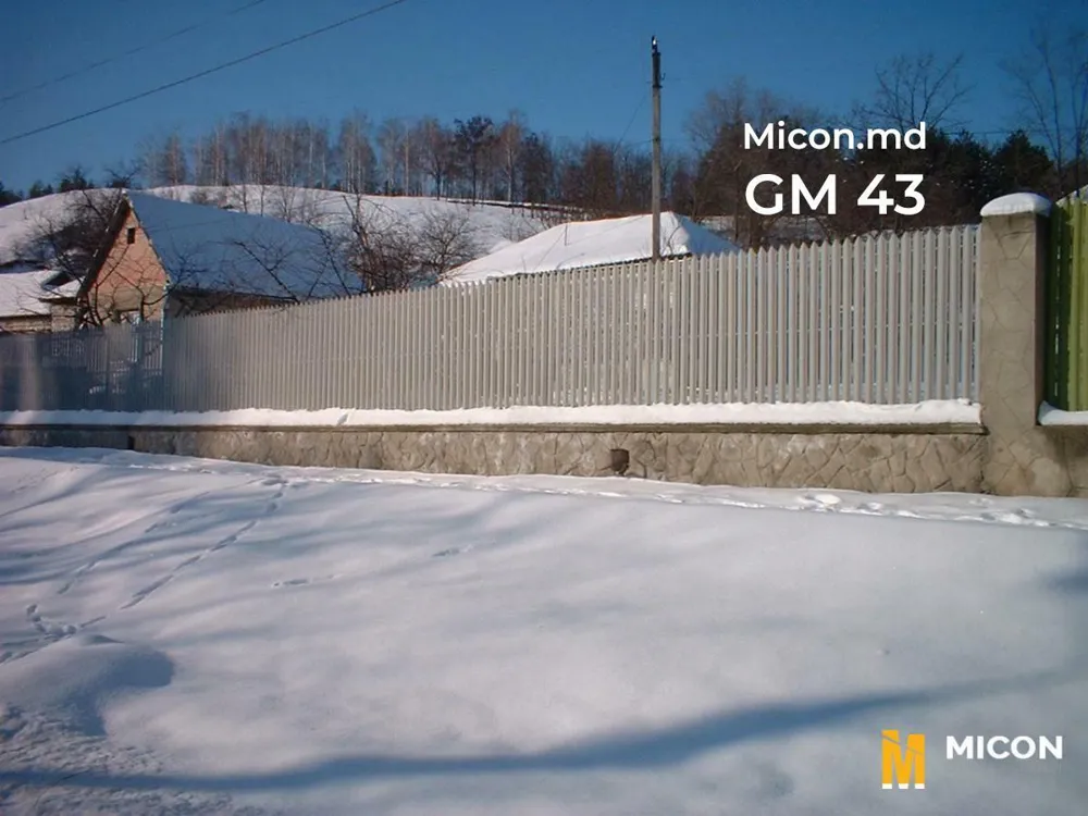 Garduri din ștachetă metalică · GM 43