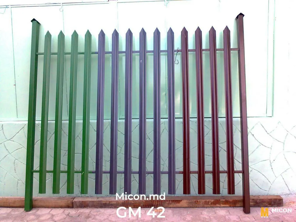 Garduri din ștachetă metalică · GM 42