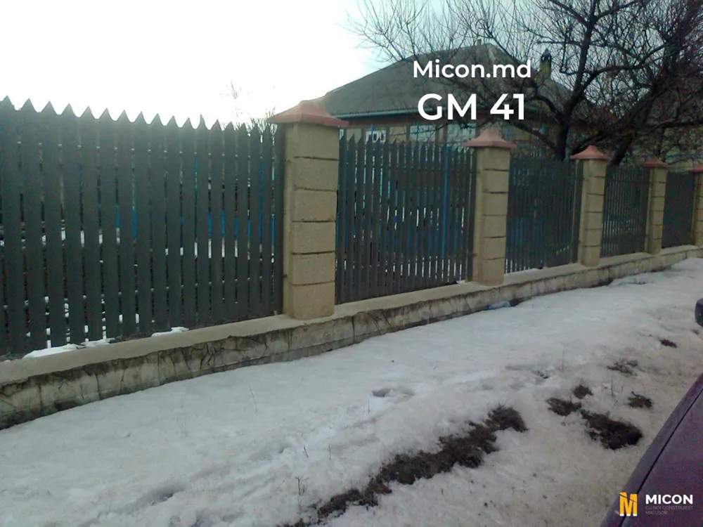 Garduri din ștachetă metalică · GM 41