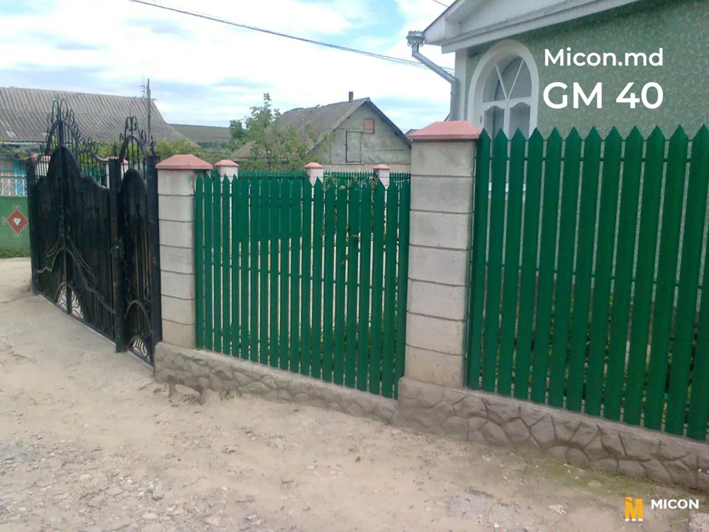 Garduri din ștachetă metalică · GM 40