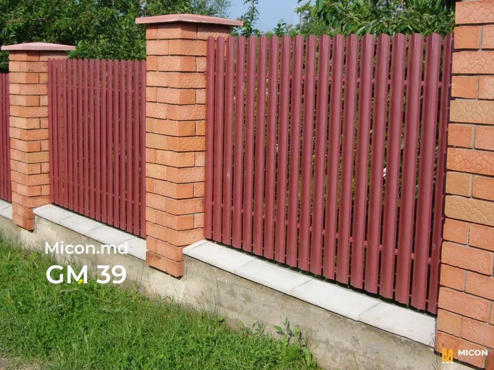 Garduri din ștachetă metalică · GM 39