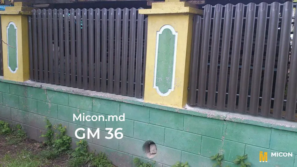 Garduri din ștachetă metalică · GM 36