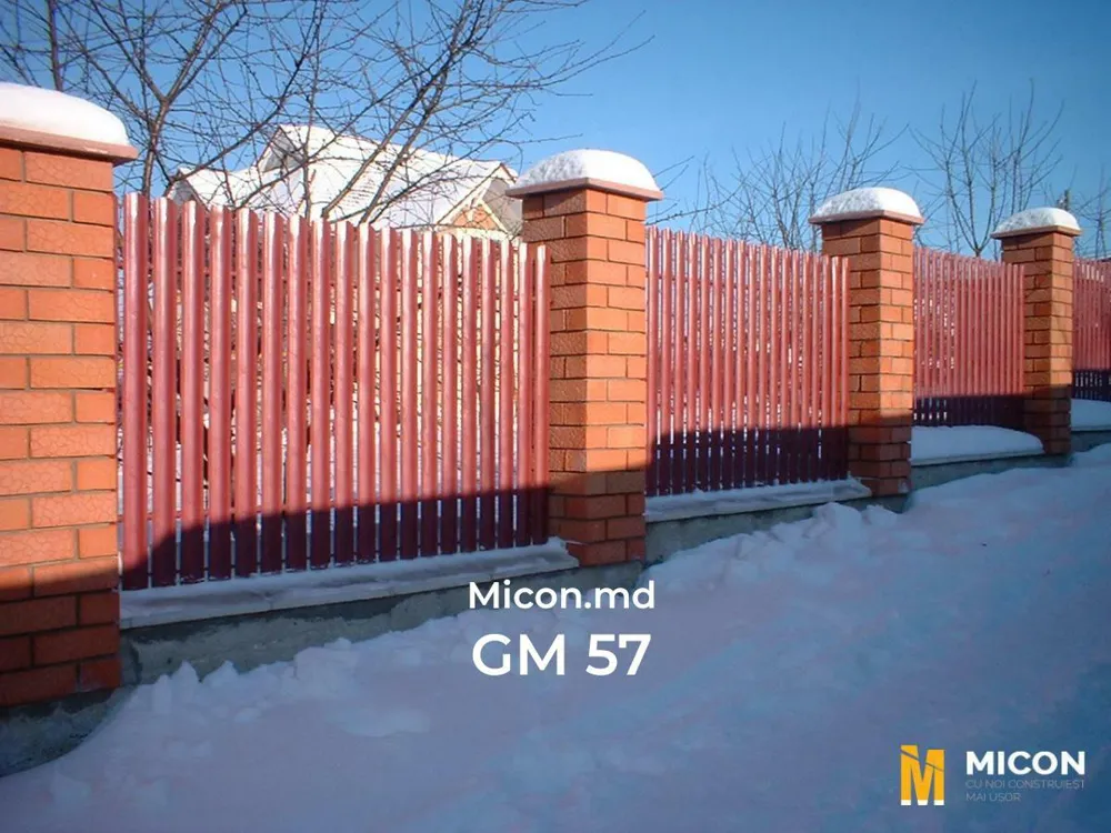 Garduri din ștachetă metalică · GM 57