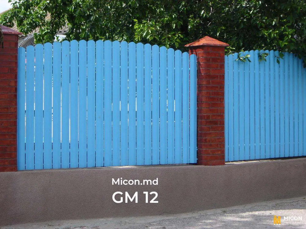 Garduri din ștachetă metalică · GM 12