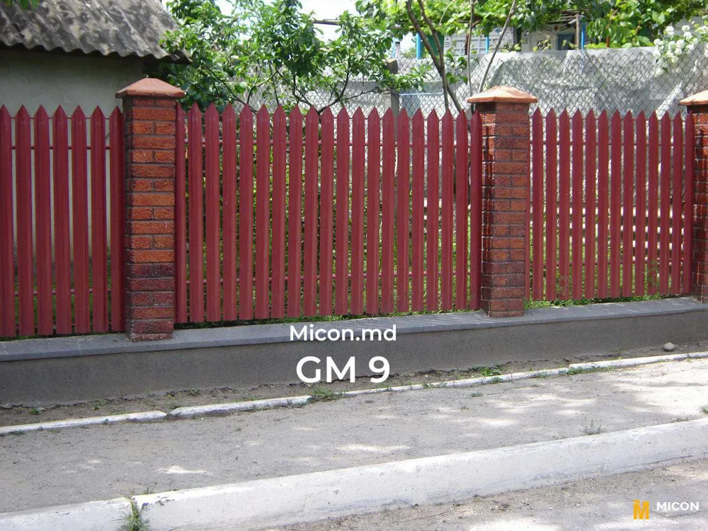 Garduri din ștachetă metalică · GM 9