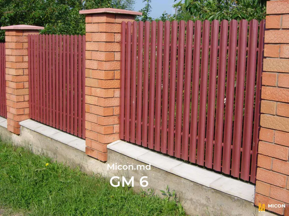 Garduri din ștachetă metalică · GM 6