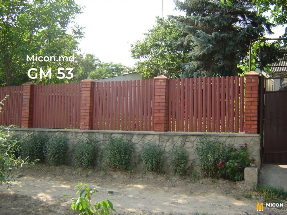 Garduri din ștachetă metalică · GM 53